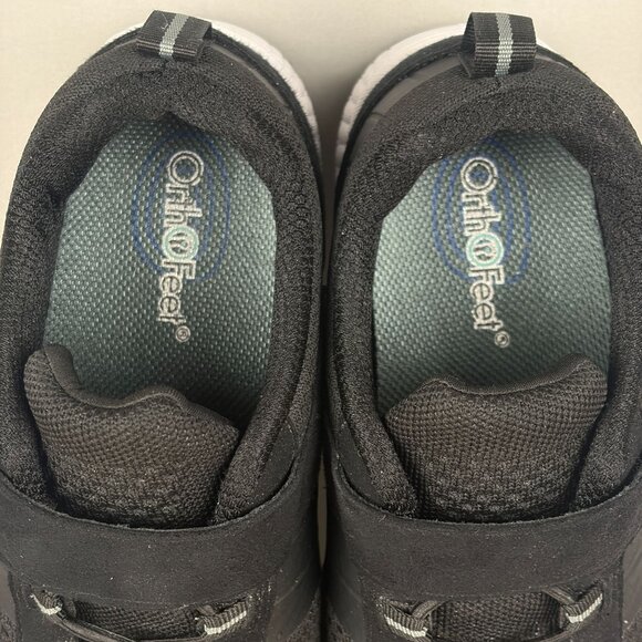 Orthofeet Joelle Stretch Knit Comfort Shoes Womens 8.5 XX-Wide Black Hook and Lo - Picture 8 of 10